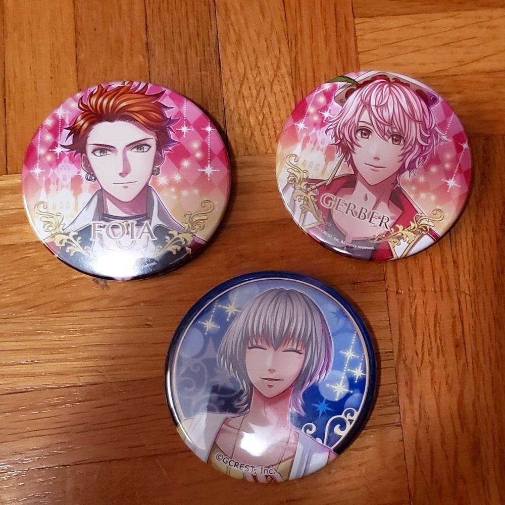 *4 for $30* Otome Game Pin Set - 100 Sleeping Princes and the Kingdom of Dreams